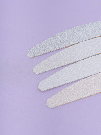 ALGEBRA BEAUTY   HARD GRAY   Мягкие   XL   #120   (50шт)   Сменные  файлы для пилки на вспененной подложке