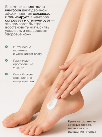 MANITA   Крем для ног   С МЕНТОЛОМ И КАМФОРОЙ   500мл   {7726}