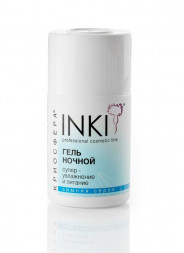 INKI   Гель ночной   СУПЕР-УВЛАЖНЕНИЕ И ПИТАНИЕ   Зимняя серия (для лица)   80мл   [Криосфера]