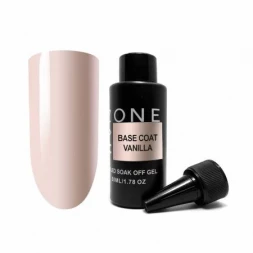 ONE NAIL   Base VANILLA   50мл (бутылка)   База камуфлирующая эластичная  (легкие в снятии)